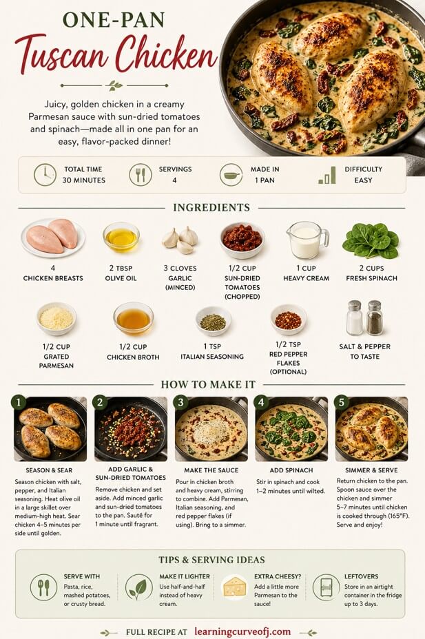 One-Pan Tuscan Chicken